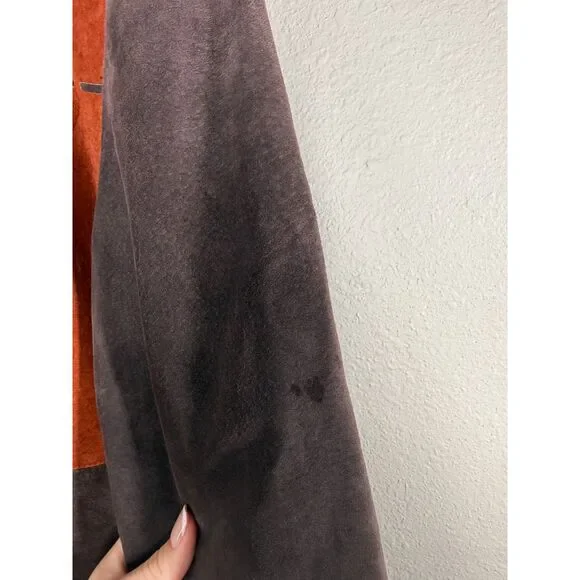 Vtg Jerry Lewis Womens Patchwork Leather Jacket Sz S Boxy Rodeo Western Longer - Picture 8 of 9